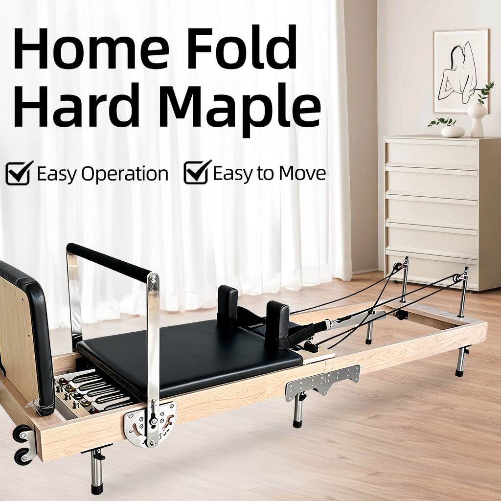 Foldable Pilates Core Bed for Home Use, Yoga Large Equipment Sliding Bed, Beginner-Friendly Shaping Training Bed