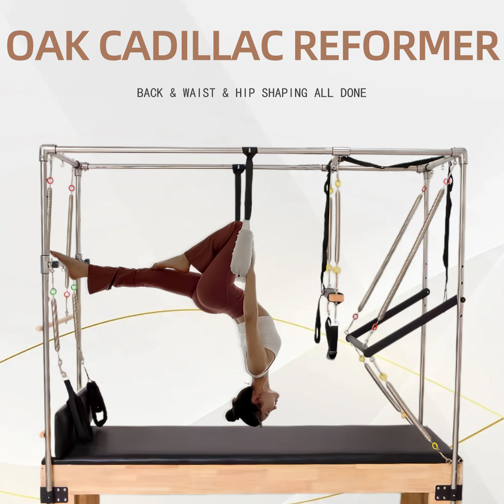 Oak wood Cadillac bed Pilates large equipment core bed for home use, professional elevated training bed for yoga studios
