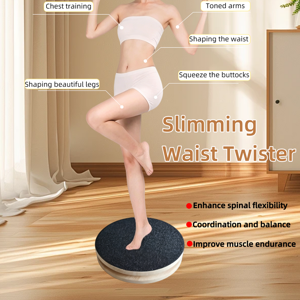 High load-bearing twist disc with non-slip base, home waist-twisting, body-shaping, fat-reducing exercise equipment for men and women