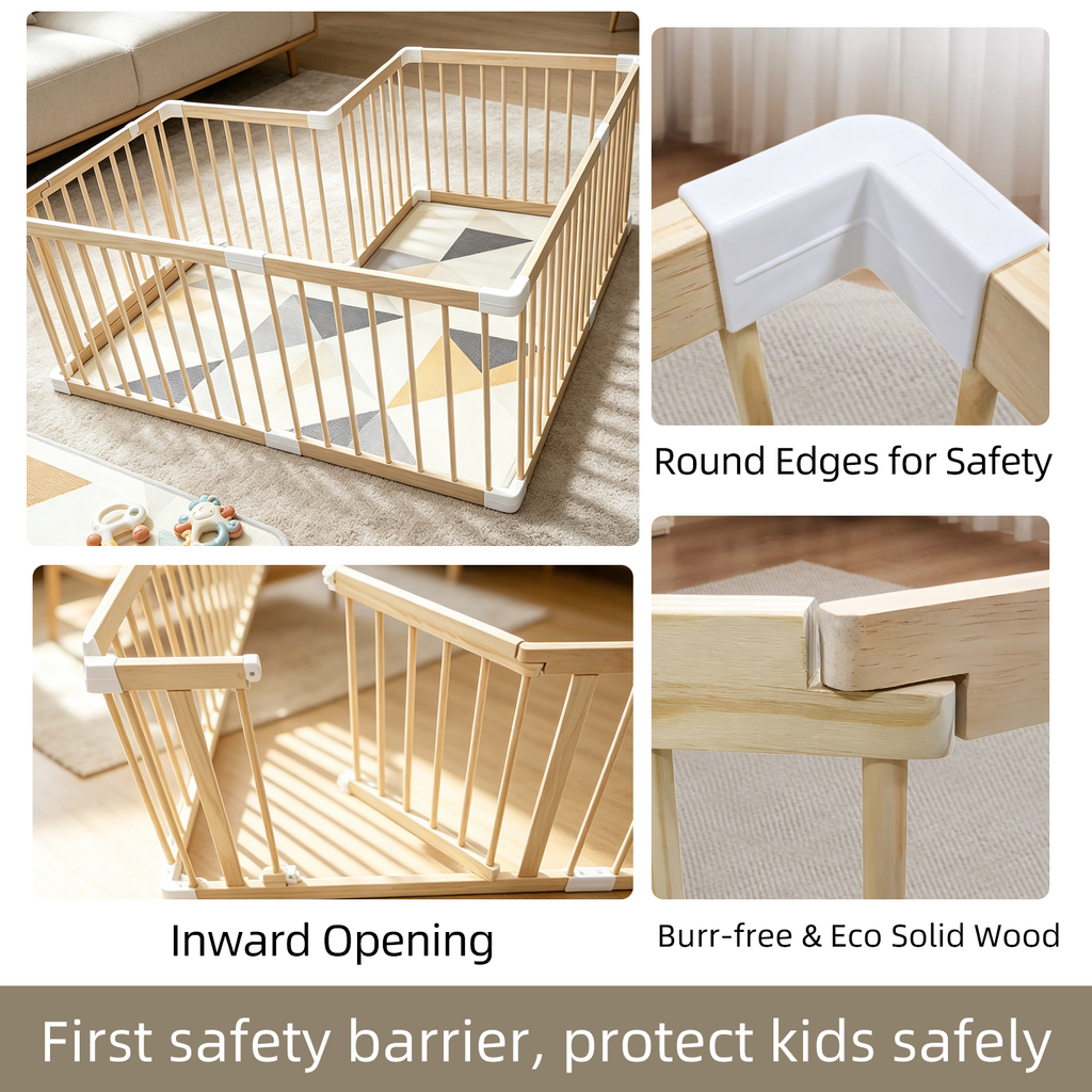 Home baby playpen for crawling and walking training, integrated toddler safety protection fence
