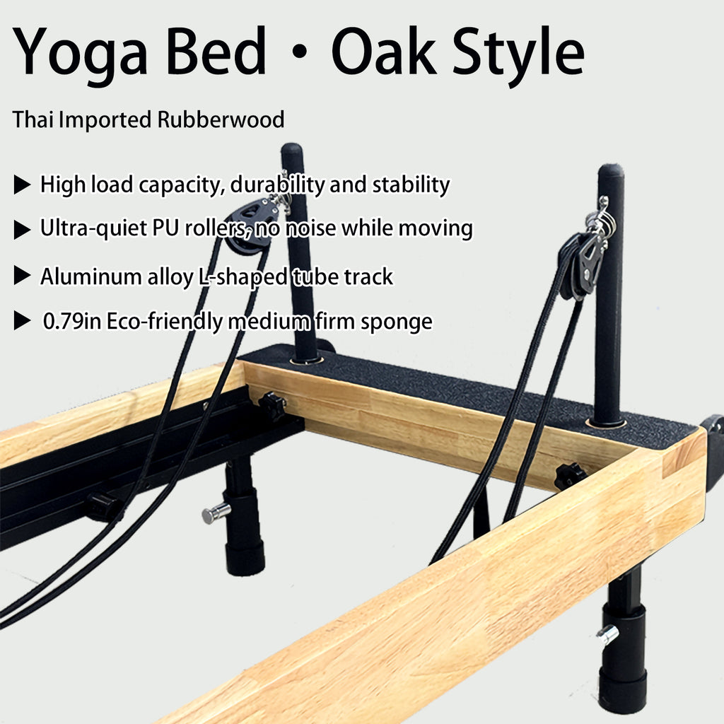 Retractable-leg foldable pilates core bed, large Pilates equipment, space-saving yoga training bed for small apartments