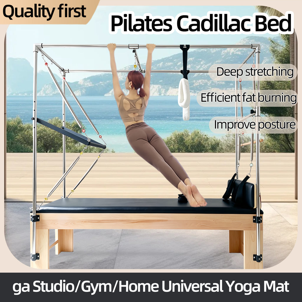 Maple wood Cadillac bed Pilates equipment custom solid wood Cadillac bed studio bulk purchase