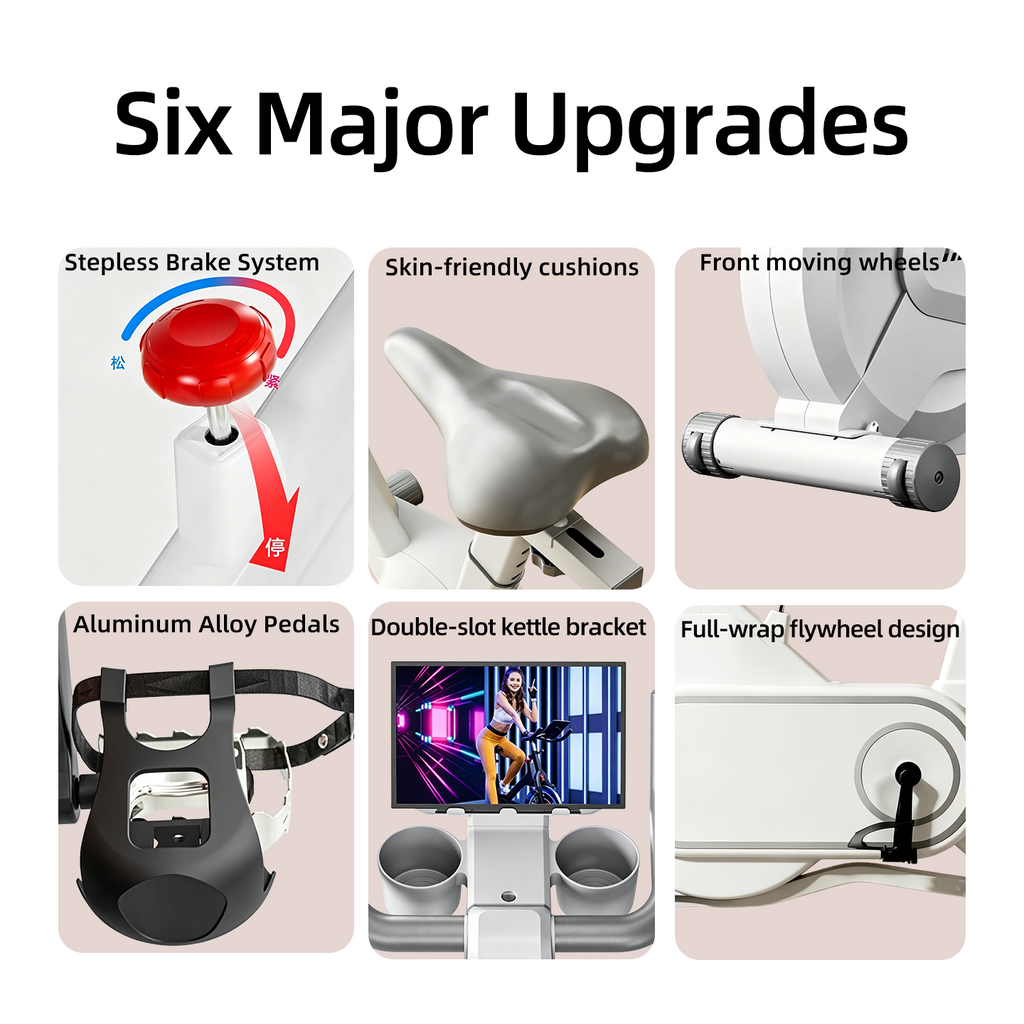 Electromagnetic-controlled indoor exercise bike for home use, quiet indoor fitness bike, fully enclosed flywheel smart magnetic resistance exercise bike.