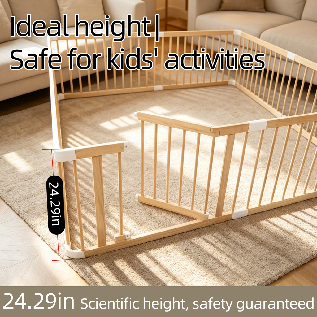 Home baby playpen for crawling and walking training, integrated toddler safety protection fence