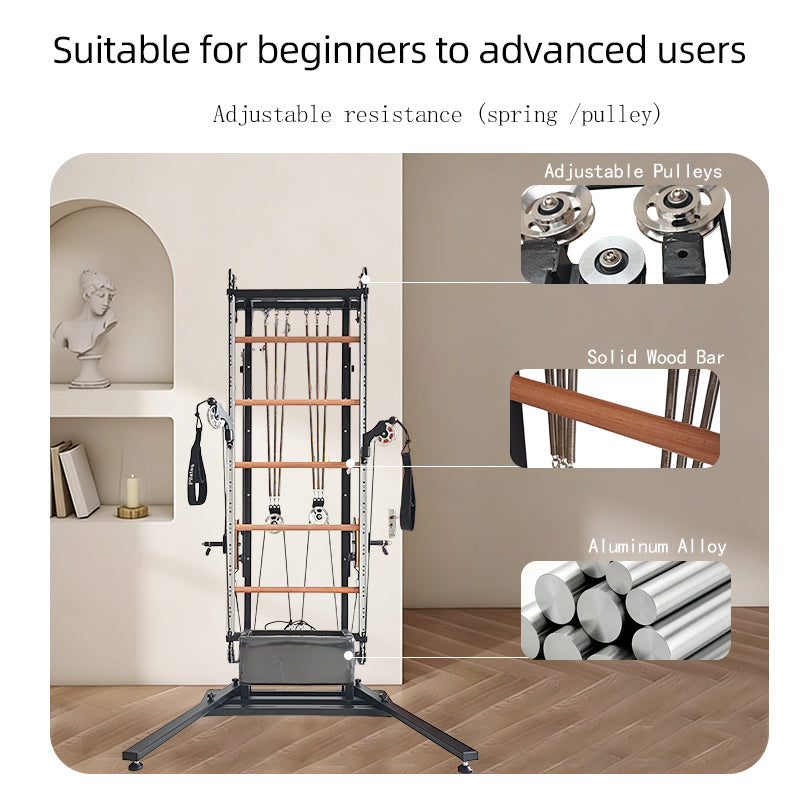 Professional Pilates Multifunctional Spiral Tower Full-Track Sliding Tower Core Shaping Equipment for Yoga Studios