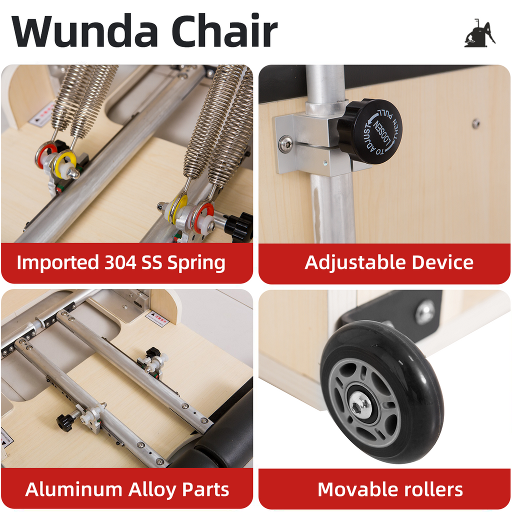 Imported maple wood stable step chair DY-04 Pilates large equipment, yoga studio private training posture correction step chair.