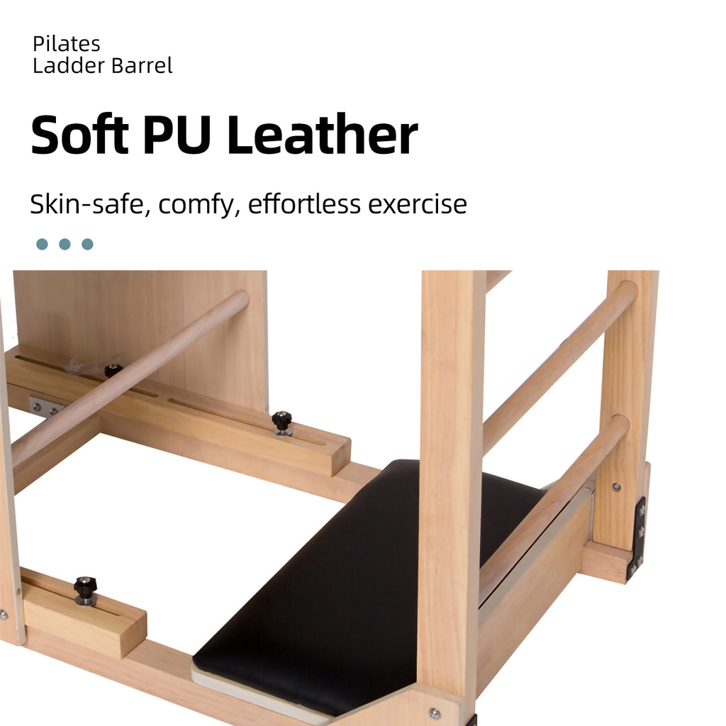 Professional Oak Wood Pilates Ladder Barrel, Balance Rehabilitation, Leg Shaping, Spinal Stretching, Commercial Yoga Equipment