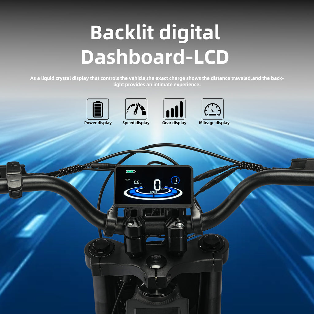 MDD-07B 3000W Electric Dirt Bike, Black