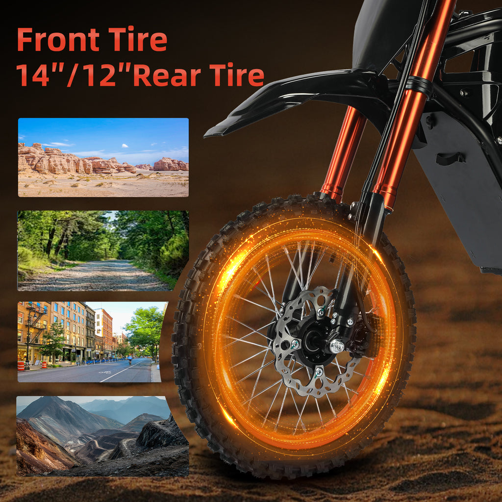 MDD-03B 3000W Electric Dirt Bike, Orange
