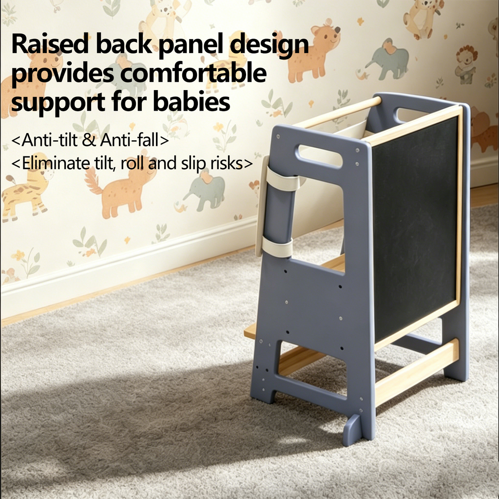 Two-Step Household Anti-Slip Step Stool for Kitchen Use, Elevated Access, and Children’s Handwashing Footstool