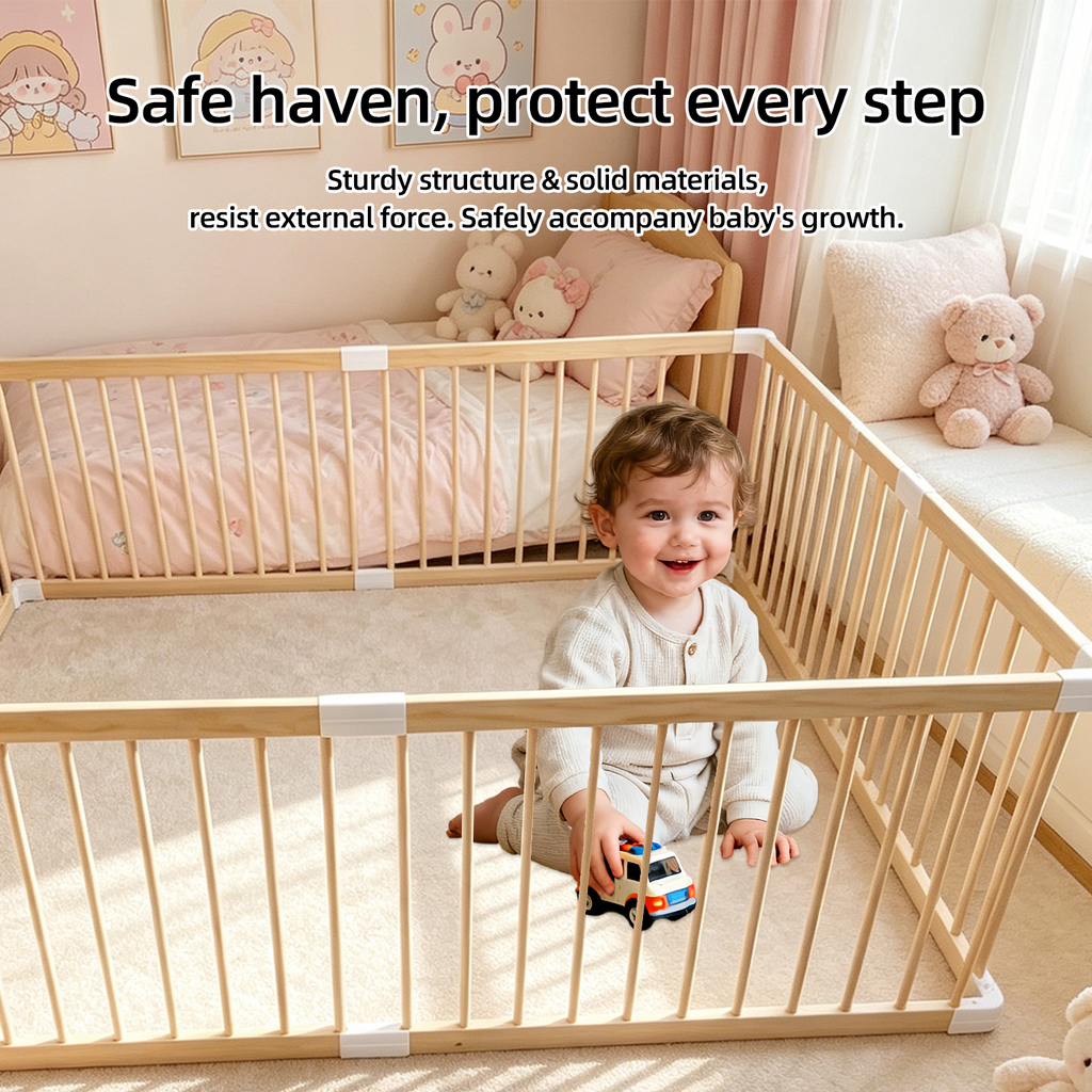 Home baby playpen for crawling and walking training, integrated toddler safety protection fence