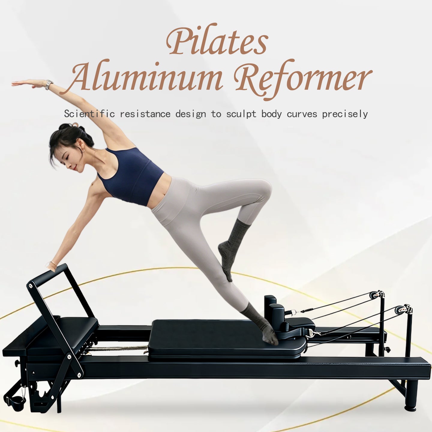 Multifunctional Pilates DY36 Core Bed, Multi-Level Spring Adjustment, Commercial High-Low Frame Training Equipment