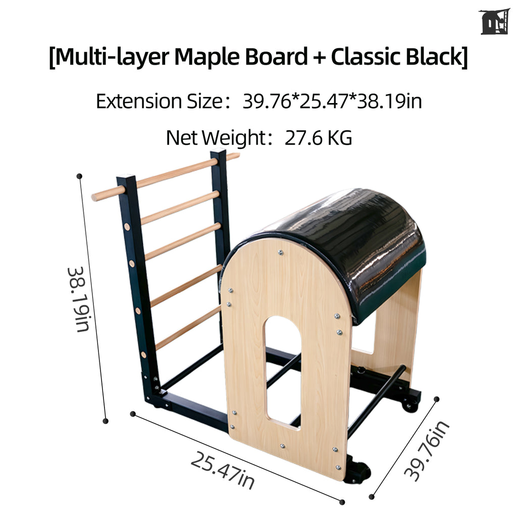 Imported maple Pilates ladder barrel, large equipment for spinal correction in yoga studios, barrel for waist and back stretching and posture training