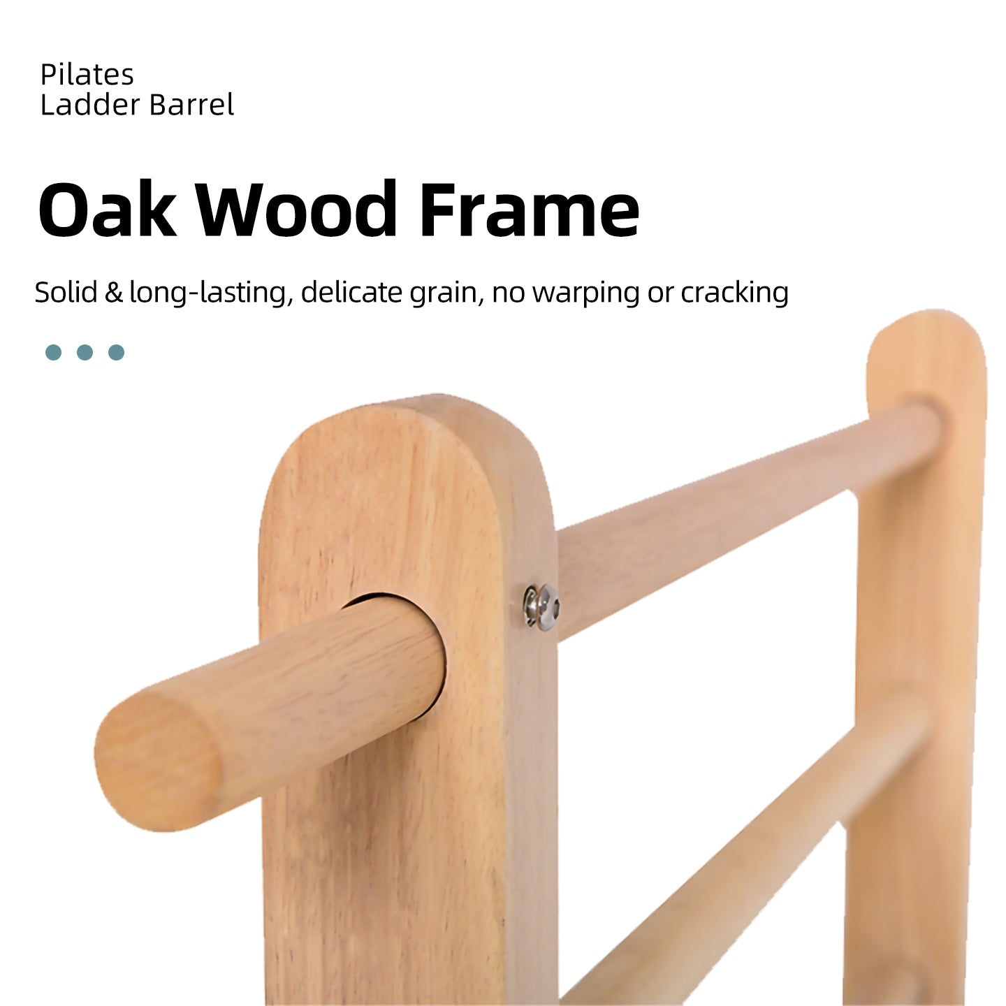 Professional Oak Wood Pilates Ladder Barrel, Balance Rehabilitation, Leg Shaping, Spinal Stretching, Commercial Yoga Equipment