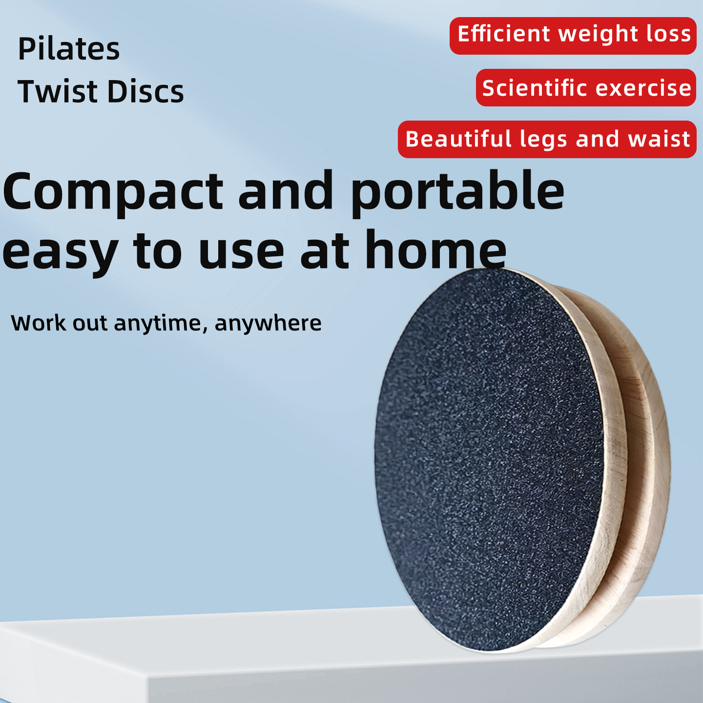 High load-bearing twist disc with non-slip base, home waist-twisting, body-shaping, fat-reducing exercise equipment for men and women