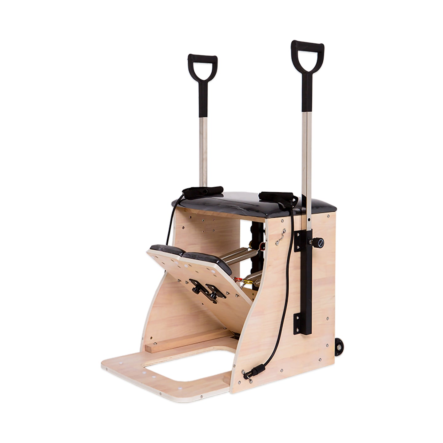 Solid oaken step stool, sturdy and durable for home use, multi-functional thickened stepping stool