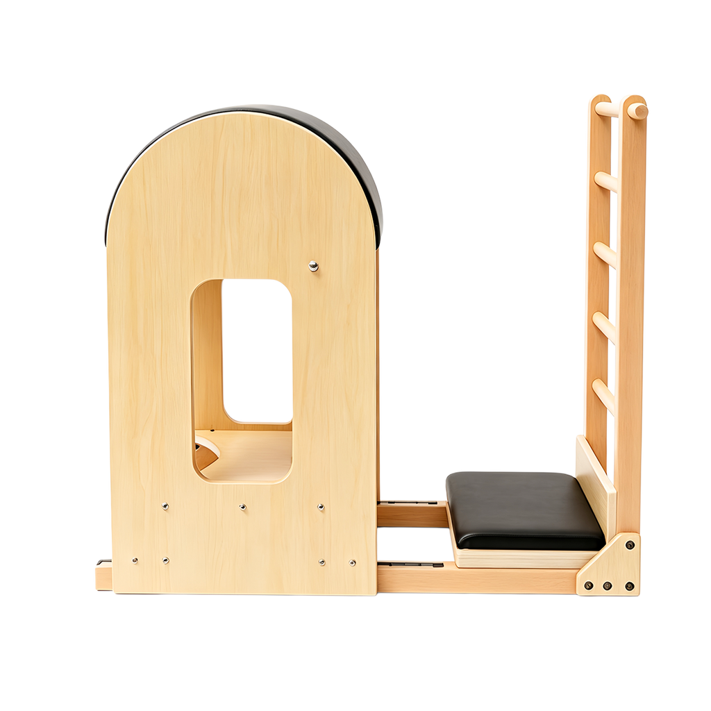 Imported lightweight Pilates DY-03 ladder barrel with a curved anti-slip design, for at-home posture correction and spinal stretching.