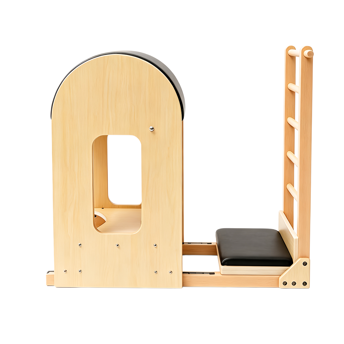 Imported lightweight Pilates DY-03 ladder barrel with a curved anti-slip design, for at-home posture correction and spinal stretching.