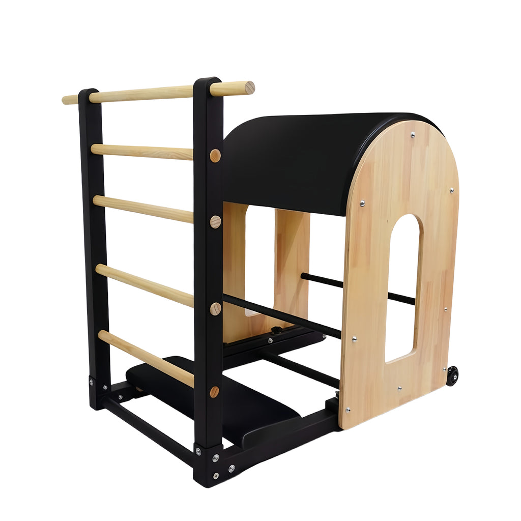 Imported Oak Pilates Ladder Barrel, Large Equipment for Spine Correction in Yoga Studios, Waist and Back Stretching Posture Training Barrel