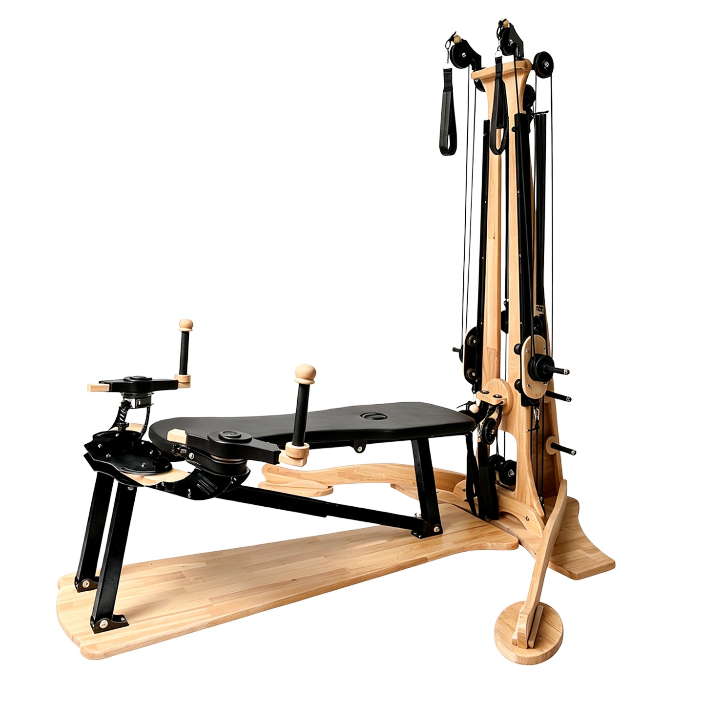 Premium oak movement training system, professional yoga studio spinal spiral flow training frame full set of accessories