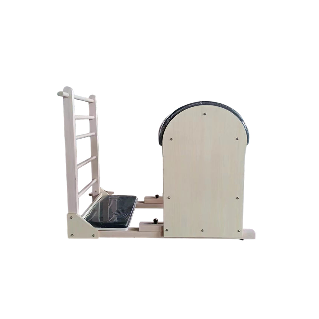 Thick reinforced maple ladder barrel, specialized equipment for Pilates studios for spinal relaxation, shoulder opening, and back shaping.