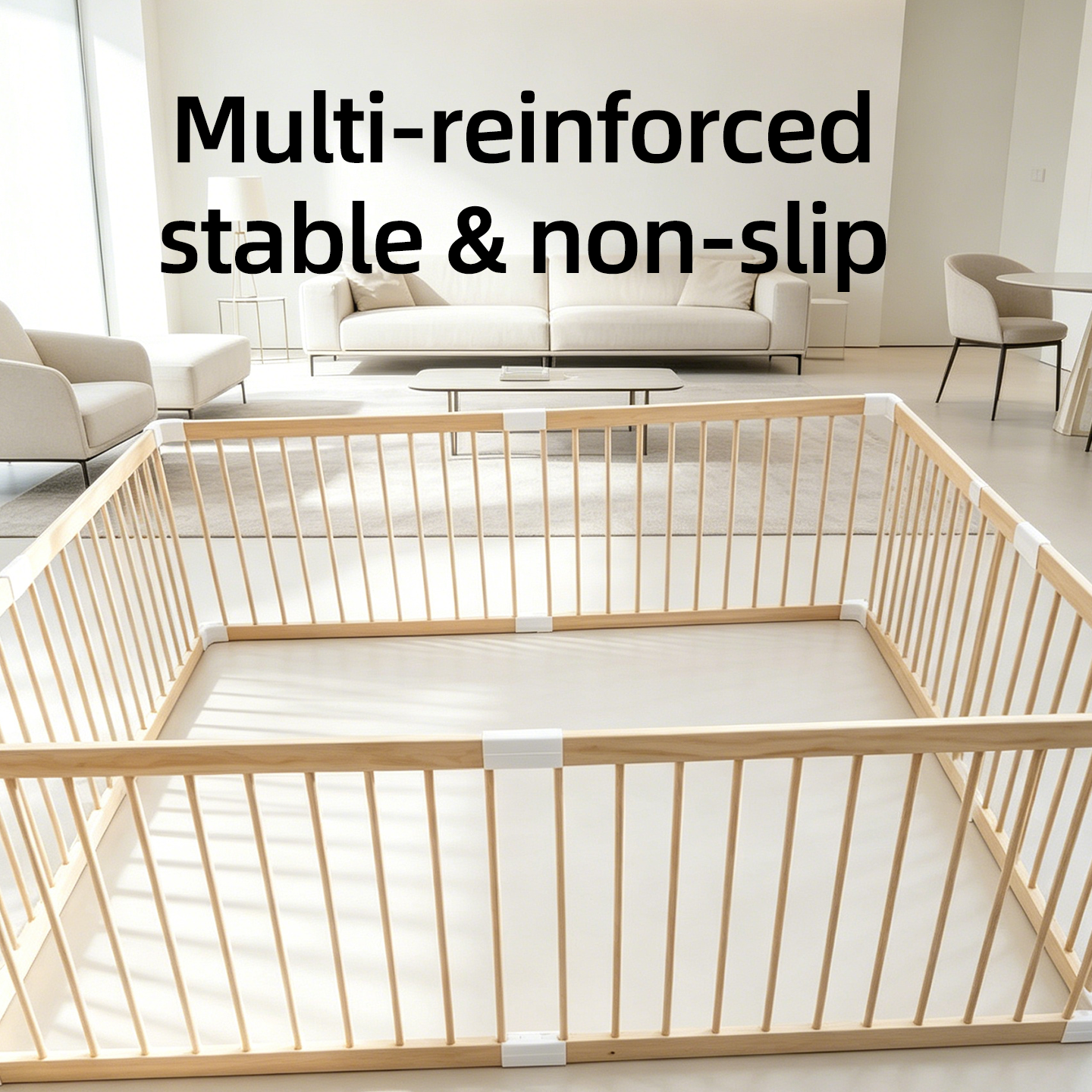 Home baby playpen for crawling and walking training, integrated toddler safety protection fence