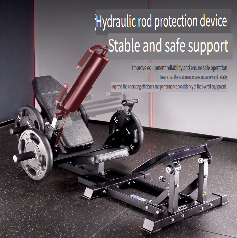Commercial-grade gym glute bridge machine; professional glute thrust trainer for personal training and home use.