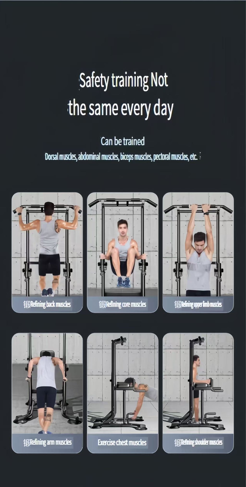 Home Indoor Pull-Up Bar & Fitness Equipment – Multifunctional Pull-Up and Dip Station