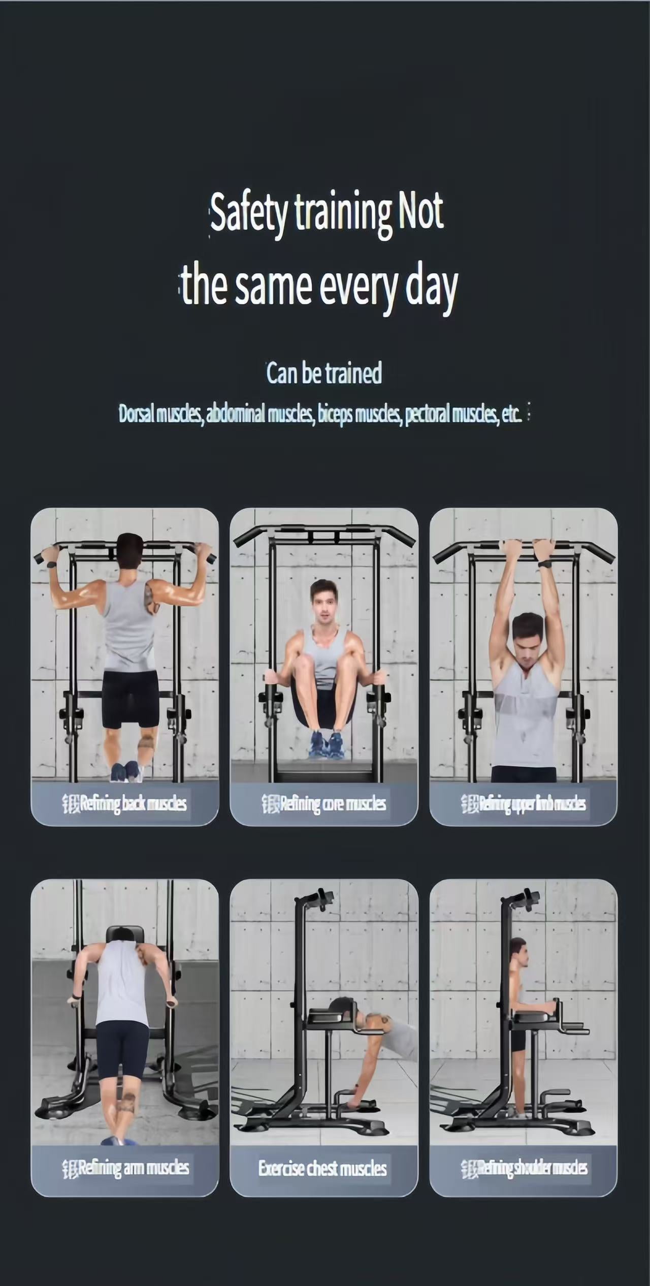 Home Indoor Pull-Up Bar & Fitness Equipment – Multifunctional Pull-Up and Dip Station