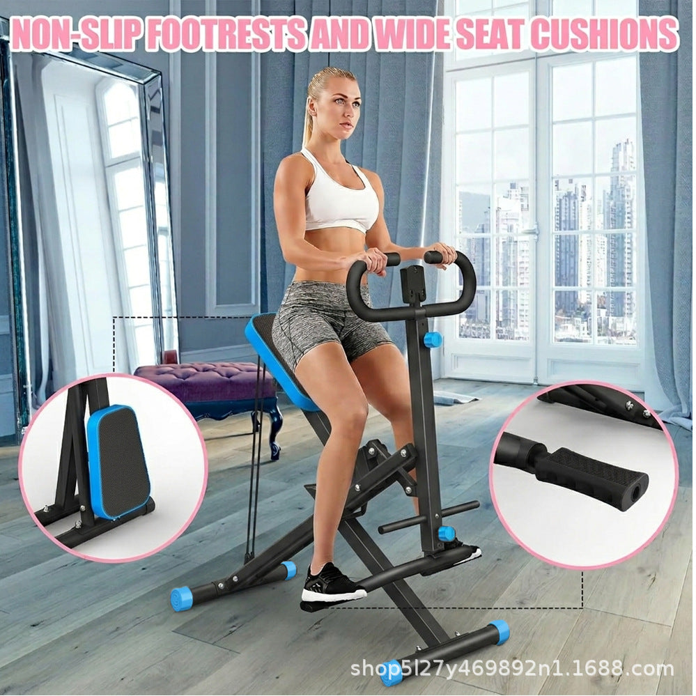 Home-use smart riding machine, indoor aerobic fat-burning riding exercise machine, full-body coordinated simulated horse riding body-shaping fitness equipment