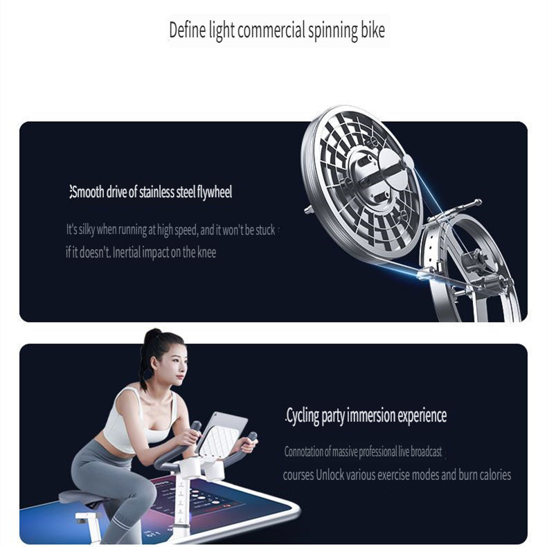 Electromagnetic-controlled indoor exercise bike for home use, quiet indoor fitness bike, fully enclosed flywheel smart magnetic resistance exercise bike.
