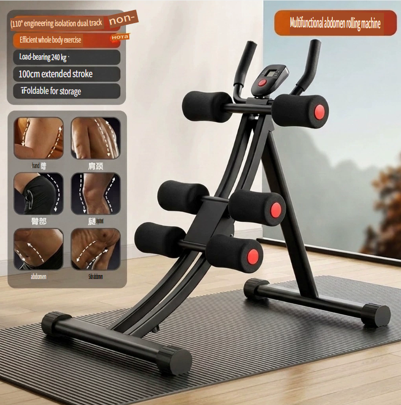 Abdominal Crunch Machine – Home Fitness Equipment for Men: Target Belly Fat and Build Abs