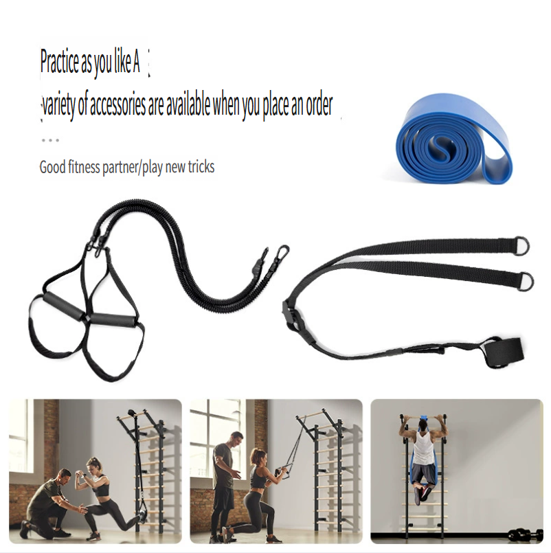 Indoor Wall Bars for Rehabilitation and Fitness: Home Equipment for Leg Stretching, Climbing, Pull-ups, and Dance Studio Stretching