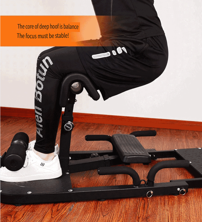 Home Fitness Equipment: Squat and Leg Curl Machine – For Glute, Abdominal, and Leg Workouts