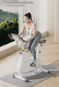 Electromagnetic-controlled indoor exercise bike for home use, quiet indoor fitness bike, fully enclosed flywheel smart magnetic resistance exercise bike.