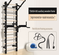 Indoor Wall Bars for Rehabilitation and Fitness: Home Equipment for Leg Stretching, Climbing, Pull-ups, and Dance Studio Stretching