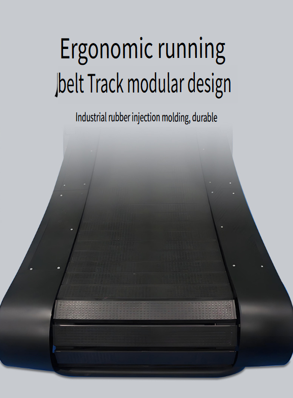 Non-motorized, non-electric curved treadmill—commercial-grade, large, multifunctional fitness equipment suitable for gyms, studios, and home use.
