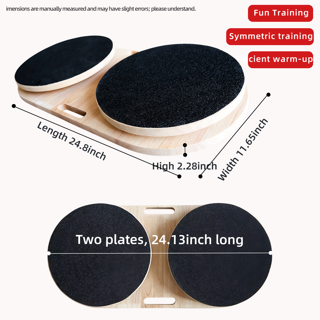 Thickened Waist twister board two pieces, quiet and smooth, home-use fat-reducing waist trainer, waist-shaping exercise turntable